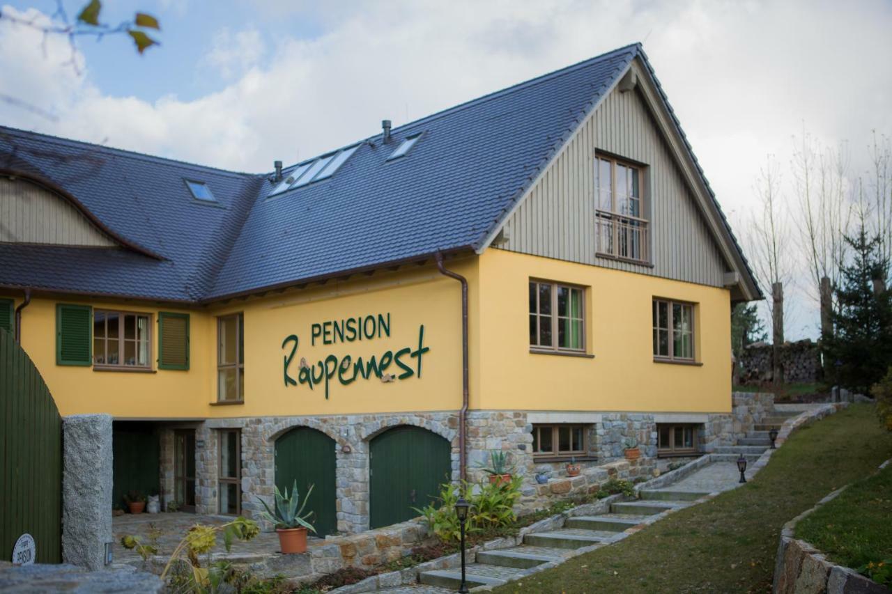 Pension Raupennest Mit Blockhaussauna Bautzen Exteriör bild